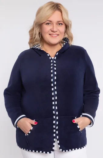 Granatowa bluza z polaru