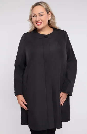 Elegancki czarny płaszczyk