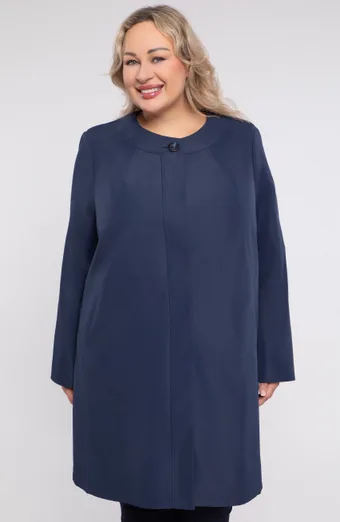 Elegancki granatowy płaszczyk