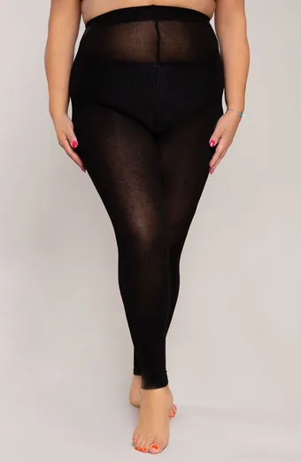 Kaszmirowe legginsy w kolorze czarnym Ribessa