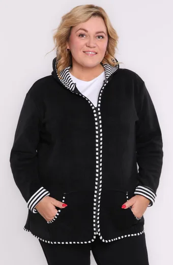 Czarna bluza z polaru