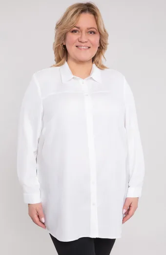 Biała koszula z kołnierzykiem