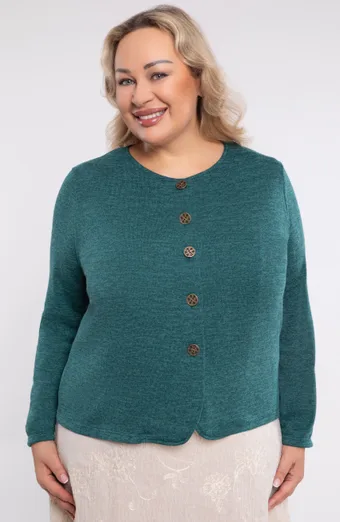 Ciemnozielony sweter