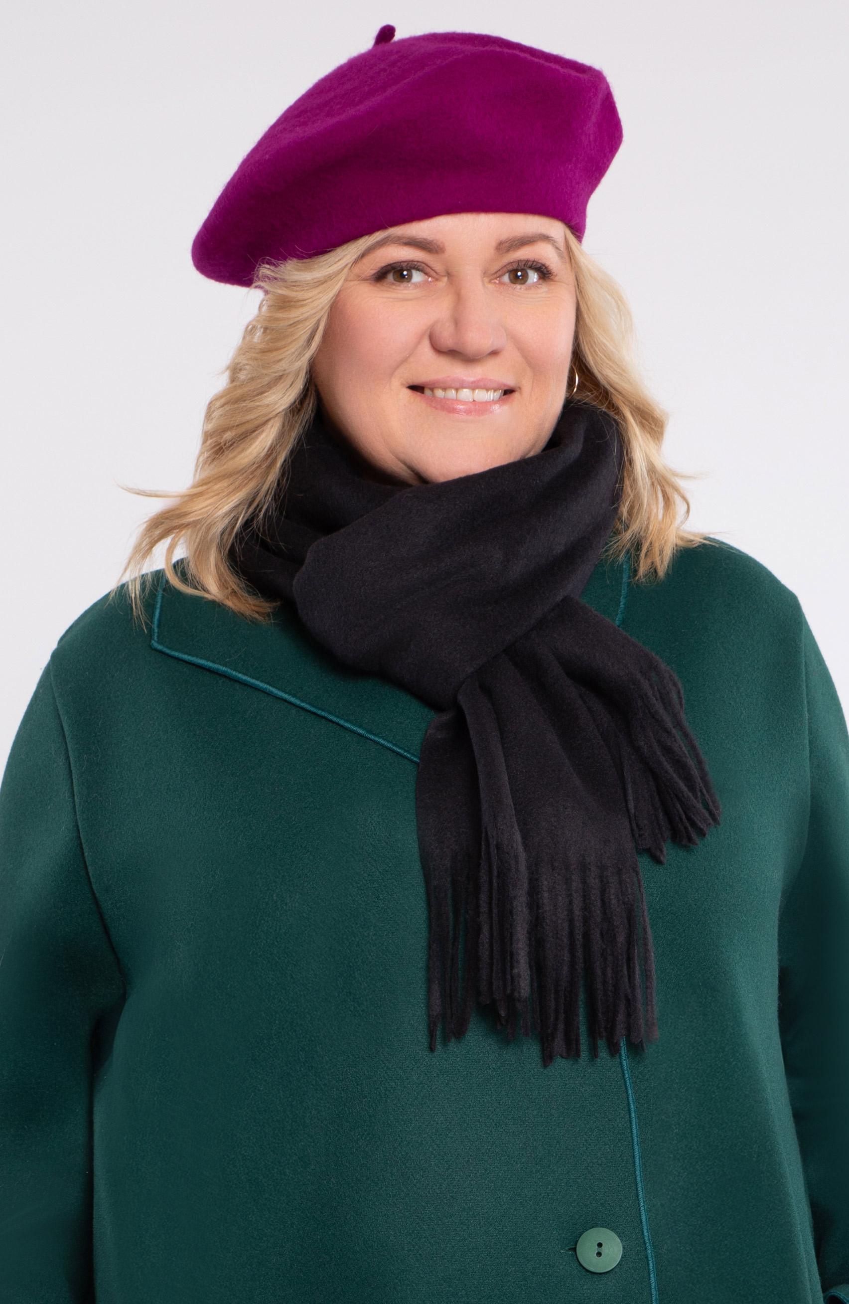 Fioletowy beret