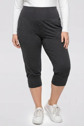 Grafitowe legginsy szarawary
