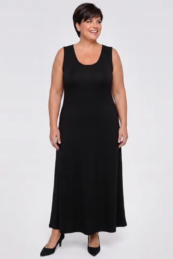 Czarna sukienka maxi