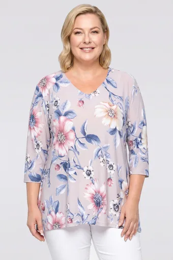 Jasna bluzka w kwiaty
