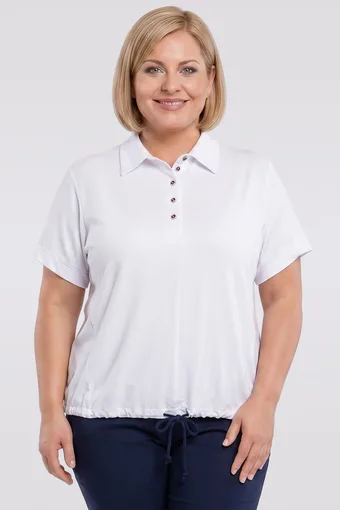Biała bluzka z taśmą