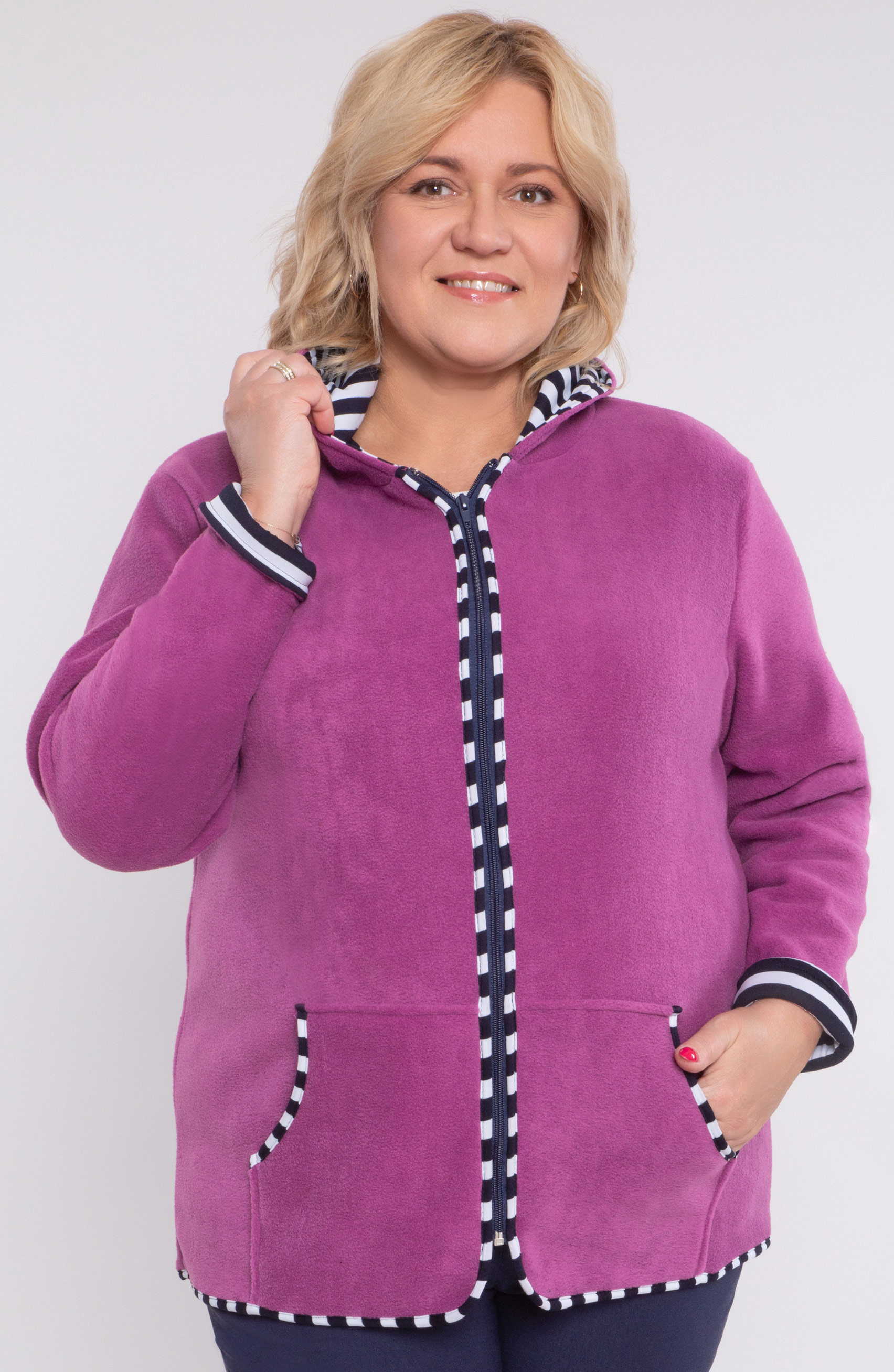 Fioletowa bluza z polaru