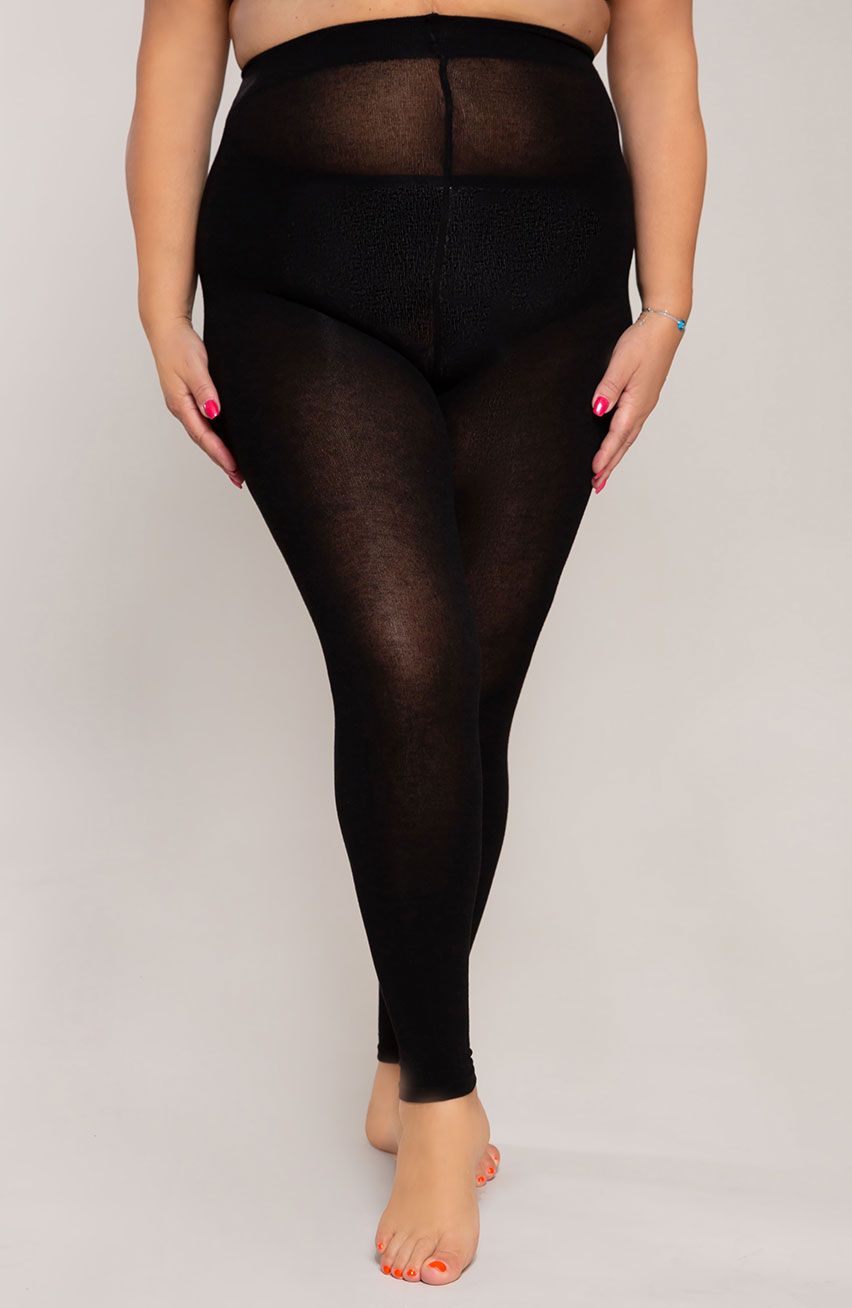 Kaszmirowe legginsy w kolorze czarnym Ribessa