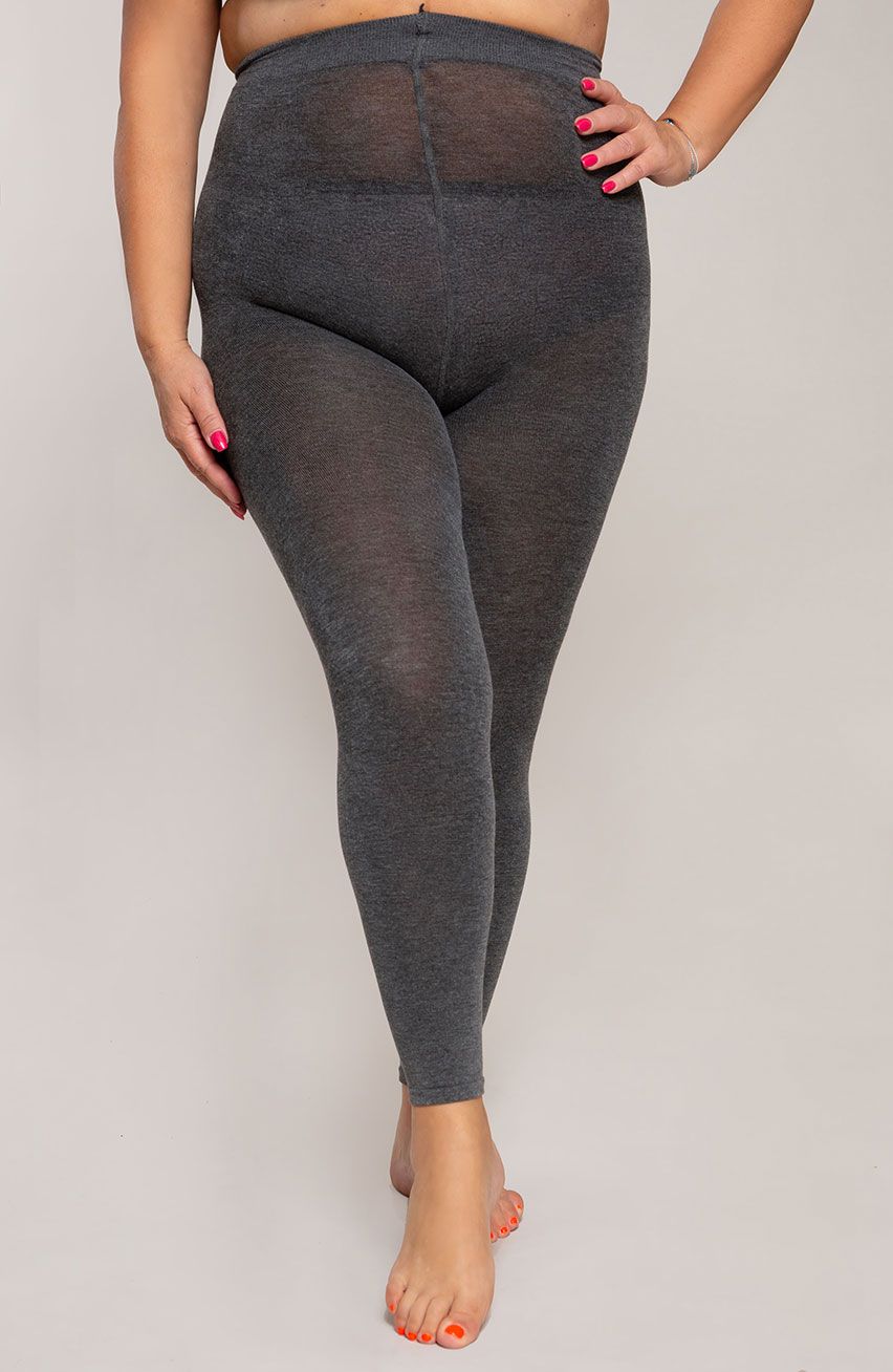 Kaszmirowe legginsy w kolorze grafitu Ribessa
